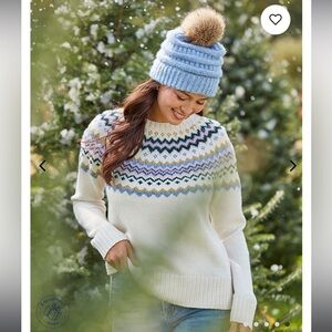 NWOT, Hem & Thread multi color sweater, Small